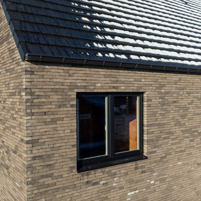 Energiezuinige halfopen bebouwing met zongerichte tuin