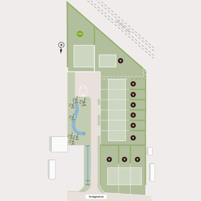 Ruim perceel voor open bebouwing in nieuwe wijk in Wespelaar